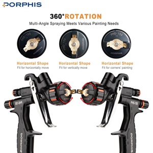PORPHIS PHS-155 yüksek Transfer verimliliği boya sprey tabancalar boya araçları MP otomotiv püskürtme tabancası için otomatik refinish - Product Image 3