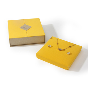 Caja de Cartón Rígido con Cierre Magnético para Empaque de Joyería de Collar Premium, con Inserto Personalizado, Logotipo en Relieve, Muestra Personalizada Rápida - Product Image 4