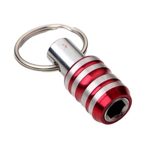 Tian Shu Keychain Extension Rod 1/4 Inch Hex Socket Stainless Steel Quick Change Tool For Bike Repair - Product Image 1