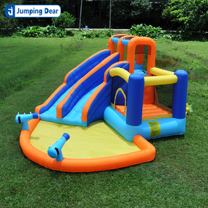 Popular tobogán de agua doble Casa de rebote inflable fábrica personalizable pedido a granel para saltar Castillo gorila - Product Image 4