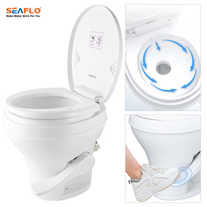 SEAFLO Toilette RV Monobloc en Plastique à Pédale pour Extérieur, Portable pour Camping, Caravane, Camping-car, <span class=keywords><strong>Accessoires</strong></span> de Remorque - Product Image 2
