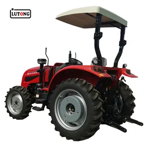 Tractores de granja chinos lutong, 60hp, con ROPS, canopy