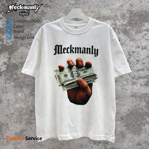 T-shirt pour homme Meckmanly, manches courtes, col rond, imprimé motif Beagle, 100% coton, coupe classique, style décontracté - Product Image 6