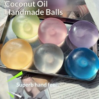 6 Stijlen Fruit Squishy Kokosolie Bal TPR Zachte Langzaam Terugverende Sensorische Speelgoed Stressverlichting Cadeaubox