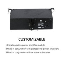 DBK LS2205 Système de sonorisation passif double Line Array 200W à aimants néodyme pour concerts, événements, fêtes et installations d'églises