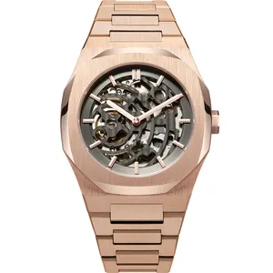 3atm防水ステンレス鋼小型moqカスタムメンズ腕時計自動機械式新しい高級時計ブランド