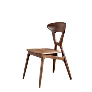 Nordic Minimalist Solid Wood <b>Dining</b> <b>Chair</b> North American Black Walnut Stable Design For <b>Dining</b> Room - Product Image 5