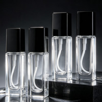 Flacon de parfum carré, vaporisateur, flacon de parfum transparent, haut de gamme, portable, format voyage, flacon multi-usages
