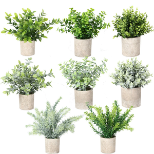 Alberi Verdi Artificiali Ruopei in Offerta, Resistenti ai Raggi UV, Ecologici, in Plastica, 26cm, Design Moderno per Hotel e Uffici, Foglie Realistiche - Product Image 4