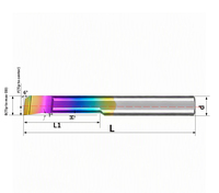 Barre de perçage MTR à revêtement arc-en-ciel pour acier au carbone, outils de perçage et de tournage CNC pour trous intérieurs, miniatures indexables, directement de l'usine