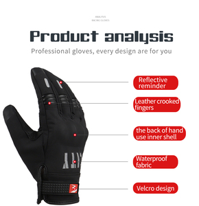 Gants de cyclisme en gros Gants d'équitation de vélo personnalisés Gants de protection des mains à écran tactile Mitaines antidérapantes pour tout <span class=keywords><strong>le</strong></span> doigt - Product Image 2