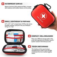 Trousse de premiers secours miniature en EVA, légère et étanche, 101 pièces, idéale pour la maison, le camping et la randonnée – Meilleures ventes