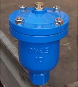 Válvula de liberação automática de ferro dúctil de esfera única de 4 polegadas, válvula de ventilação de ar de exaustão rápida de furo único