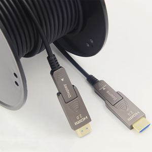 <strong>Supplier</strong> Fiber Optic hdmi Cable 2.0 Tv Aoc Display Port to hdmi Cable 3M 5M 15M 50M 100Meters High Speed Kable for PC PS Camera - Product Image 5