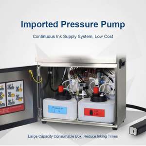 Imprimante jet d'encre industrielle CE automatique à plat pour petits caractères, machine de codage rapide et de marquage de date pour applications PVC - Product Image 4