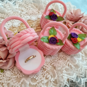 Seowon Garden 100 ° giorno Set regalo confessione proposta cesto di fiori custodia anello - Product Image 1