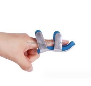Attelles de doigt Soins postopératoires et soulagement de la douleur-Attelle de main métallique malléable Support de doigt Fournitures médicales d'urgence - Product Image 1