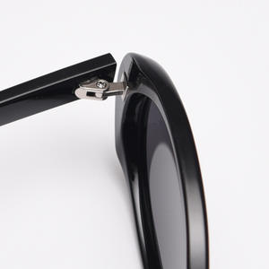 Vendita calda Logo personalizzato retrò Vintage TAC polarizzato UV400 donne ragazze piccole montature occhiali da sole ovali - Product Image 6