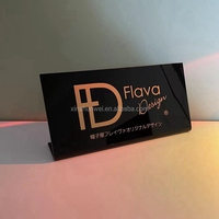Logo personnalisé en acrylique 3D, panneau transparent, design pliable, léger, pour une impression de logo personnalisée réutilisable