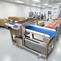 Détecteur de métaux pour aliments sur petite bande transporteuse, pour l'inspection des poudres et granulés de café, thé, épices, conception compacte