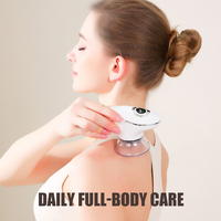 Brosse de massage électrique Gua Sha avec ventouses et lumière rouge chauffante, outil de relaxation corporelle 3-en-1 pour le visage et les soins de santé