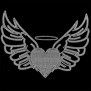 2023 Custom Cute Bow Design Hotfix Rhinestones Crystal Rhinestone Heat Transfer Stickers for Hoodie <strong>T</strong> <strong>Shirts</strong> - Product Image 2