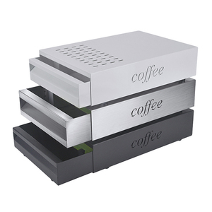 <span class=keywords><strong>Knock</strong></span> <span class=keywords><strong>Box</strong></span> pour expresso Grounds Commercial Floor Standing Barista Style Absorbant Knockbox avec base antidérapante amovible - Product Image 5