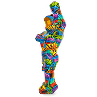 Sculpture King Kong Pop Art de 50cm en résine de transfert d'eau pour salon, bureau à domicile créatif