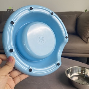 ความงามพึงพอใจหมวกรูปร่างชามอาหารสุนัข Anti-Skid เวลาอาหาร Feeder <span class=keywords><strong>มด</strong></span>หลักฐานแมวสุนัขชาม<span class=keywords><strong>ถาด</strong></span> - Product Image 4