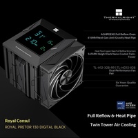 Nouveau Thermalright Royal Pretor 130 Digital Black Double Tower CPU Cooler 6 tuyaux thermiques Affichage numérique