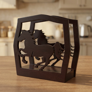 B.S. Porta Servilletas de Madera Impermeable Personalizado, Juego de Cajas para Pañuelos de Estilo Americano, Diseño Único para Restaurante - Product Image 1
