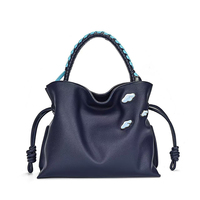 Sac à main en cuir PU de luxe personnalisé avec logo, sac fourre-tout souple pour femme, sac à bandoulière de créateur, OEM ODM