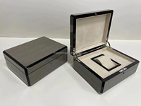 Boîte en bois personnalisée en gros d'usine avec logo, boîte à montre de luxe en bois pour hommes, coffret cadeau en bois haut de gamme pour femmes