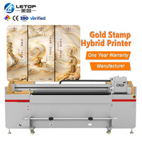 Impresora LETOP 1.9M de Cama Plana, Plotter de Impresión Digital de Gran Formato, Impresora de Inyección de Tinta Acrílica, Impresora Híbrida UV de Rollo a Rollo