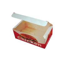 Boîte d'emballage en papier enduit pliable à fermeture à pression, imprimée sur mesure, avec pelliculage brillant/mat et revêtement UV pour hamburgers