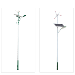 ไฟถนนโซลาร์ไฮบริด LED พลังงานลม ลูมินาเรียโซลาร์ 200w 400w 600w ไฟถนนโซลาร์ไฮบริดแบบตั้งพื้นพลังงานลม 1 ดวง - Product Image 1