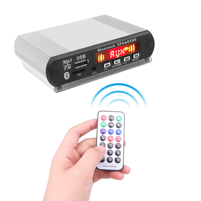 DC 5V/12V Wireless MP3 Decoder Board USB/TF/FM Audio Module DIY Shell Recording Function for MP3 Player Supports FLAC WAV
