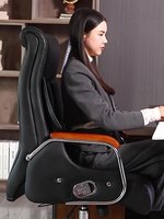 Fauteuil de bureau pivotant et inclinable Fengxiang Luxury Boss en cuir, ergonomique, avec fonction massage, mobilier commercial moderne pour bureau à domicile