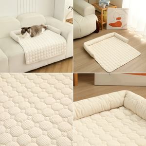 Coussin de <span class=keywords><strong>canapé</strong></span> pour animaux de compagnie en forme de U, personnalisé, en gros, pour l'hiver, solide, rafraîchissant, écologique, épaissi, anti-griffures pour chats et chiens, antidérapant - Product Image 3