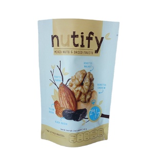 Bolsas de Plástico con Cierre Hermético Personalizadas para Envasado de Alimentos, Bolsas de Plástico con Cierre Hermético para Nueces - Product Image 1