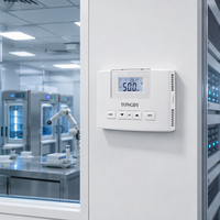 Contrôleur numérique de température et d'humidité 230VAC avec affichage LED, sortie relais, thermostat, capteur externe, montage sur panneau