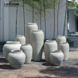 Grand vase au sol Article décoratif en céramique <span class=keywords><strong>Pot</strong></span> en argile nordique pour la décoration d'arrangement de fleurs à la maison Style chinois simple - Product Image 2