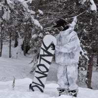 Combinaison de ski blanche et grise imprimée, respirante, résistante à l'abrasion, doublée polaire, imperméable, coupe-vent, ample et oversize