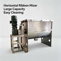 Mélangeur à tambour SUS316L 500L, mélangeur à ruban de qualité alimentaire, machine à mélanger la poudre en acier inoxydable pour la production industrielle