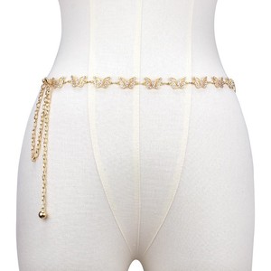 สร้อยคาดเอวรูปผีเสื้อ สีทองขาว K ชั้นเดียว โลหะ สำหรับผู้หญิง สวมใส่ได้ทุกวัน เครื่องประดับแฟชั่น - Product Image 6