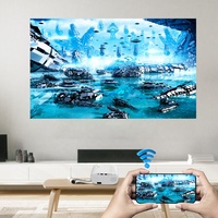Proyector Inteligente WiFi Mini HD para Cine en Casa K3, Nuevo Proyector Pequeño de 2.69 Pulgadas con Android 14, Smart TV Beamer