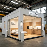 Vente flash : maison modulaire préfabriquée en conteneur de 20 pieds, installation rapide