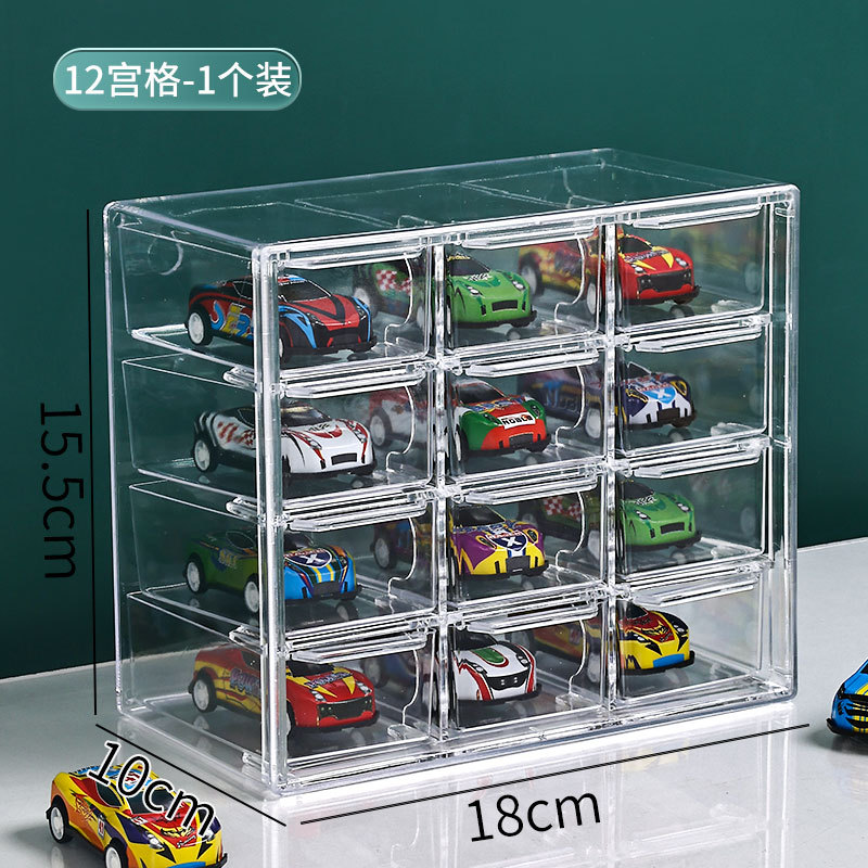 Transparent drawer-style - 12 compartments