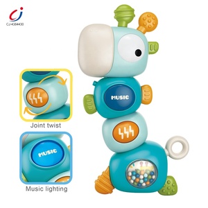 Chengji apaisant <span class=keywords><strong>hochet</strong></span> de dentition jouet sensoriel bébé musique éclairage mignon girafe main secouant anneau de dentition cloche 2025 <span class=keywords><strong>hochet</strong></span> de dentition - Product Image 4