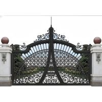 Ventana Moderna de Hierro Forjado para Viviendas Residenciales con Marco Metálico Delgado, Vidrio Templado y Dimensiones Personalizadas
